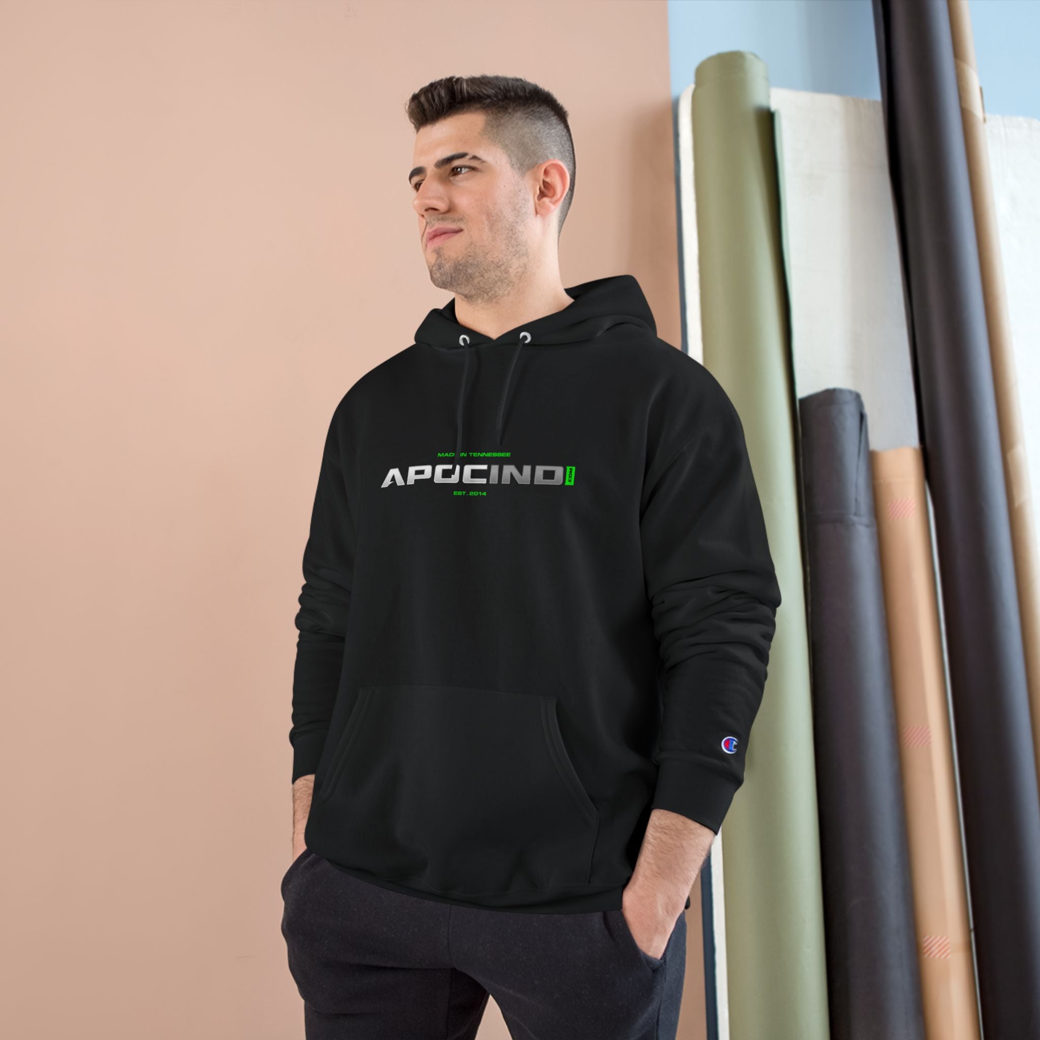 Champion Hoodie — Apocino Logo Streetwear Hoodie