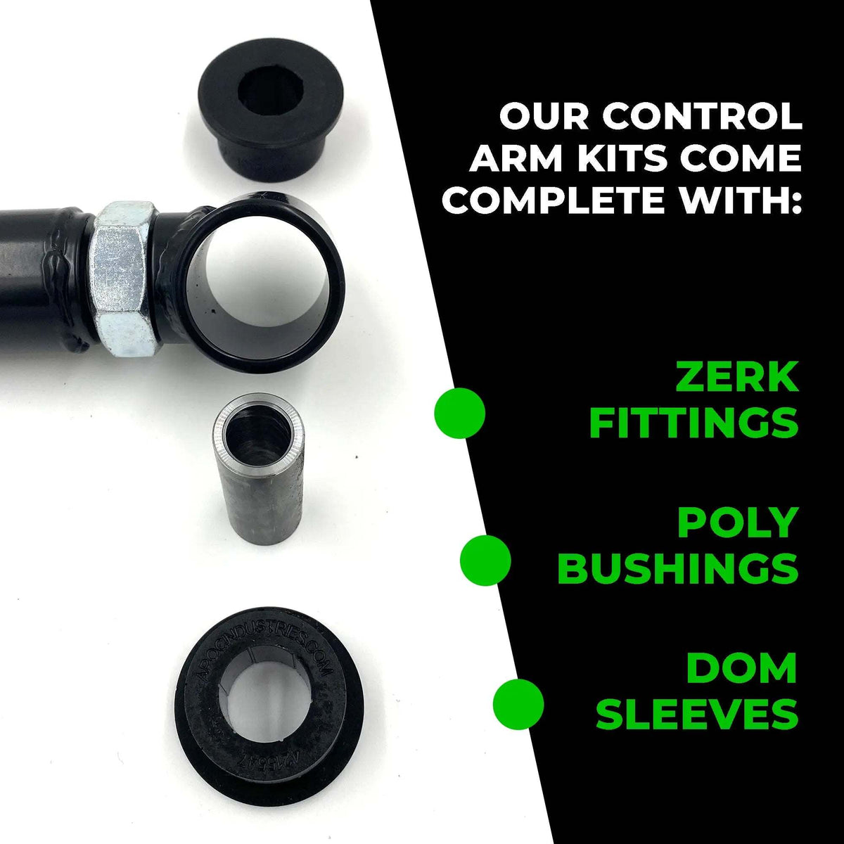1990-1995 Toyota 4Runner 2nd gen adjustable trailing arms with polyurethane bushings and grease fittings for improved suspension and handling