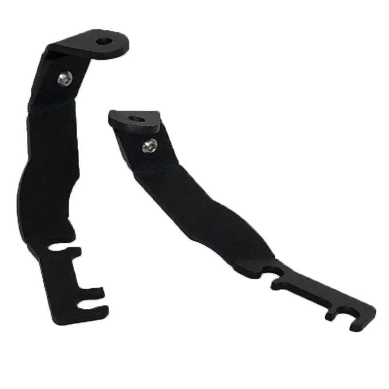 1995-2004 Toyota Tacoma hood ditch light mounts bolt-on black steel brackets installation overview