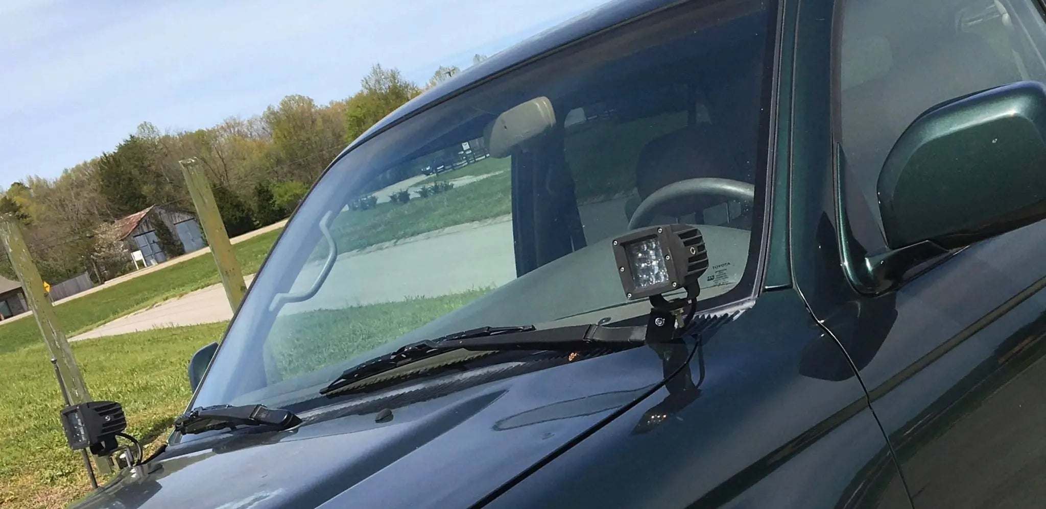1996-2002 Toyota 4Runner Hood Ditch Light Mounts 3e génération