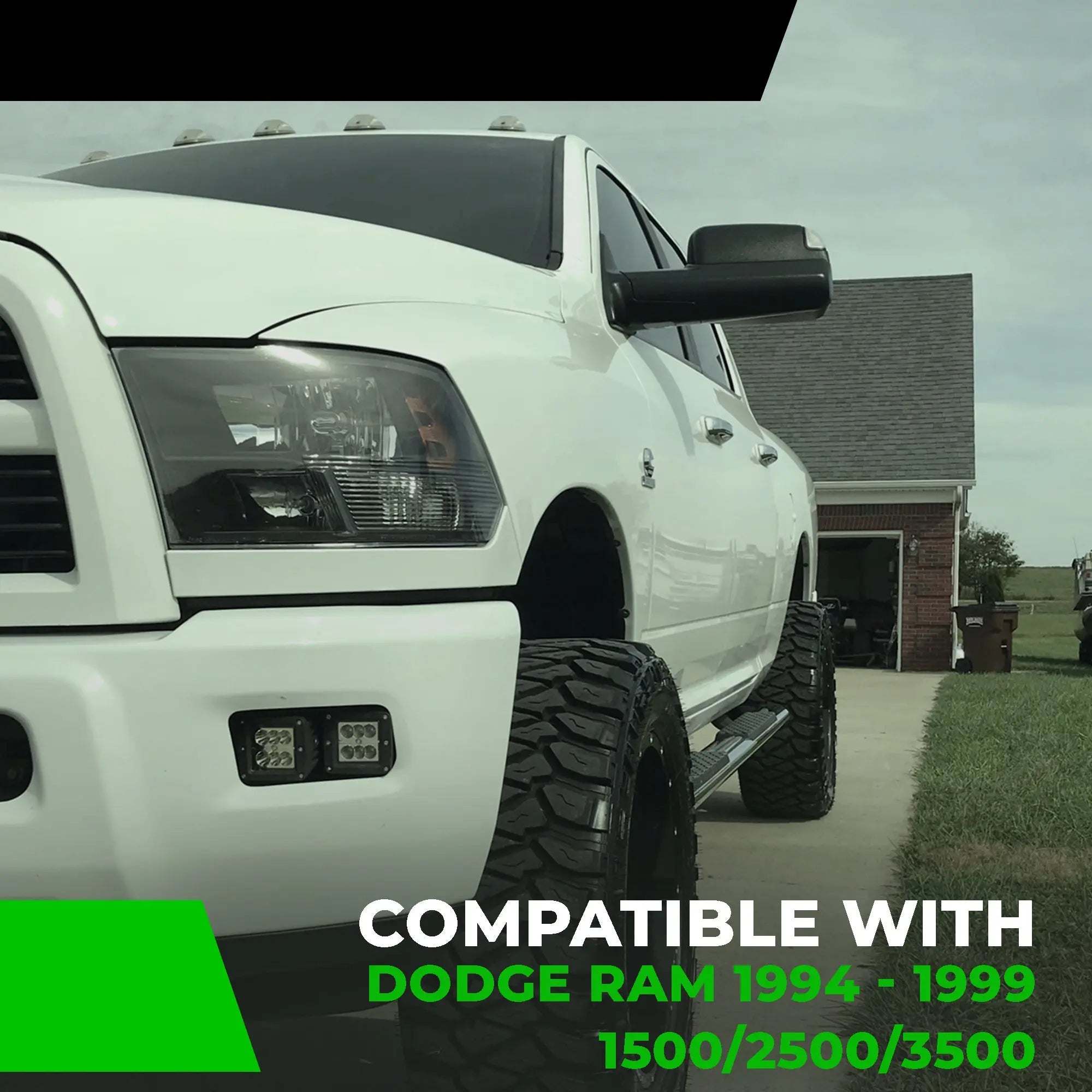 1994-1999 Dodge Ram 1500 adjustable front control arms for 4WD suspension lifts