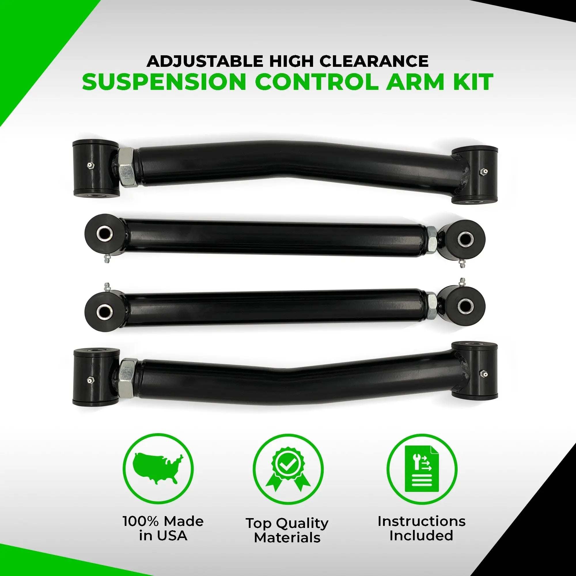 2008-2009 Dodge Ram 2500 high clearance adjustable control arms for improved handling and tire clearance