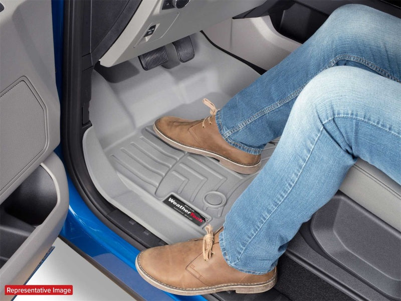 WeatherTech 23-24 Ford F-250/F-350/F-450/F-550 SuperCrew (Crew Cab) Vinyl Front FloorLiner - Black