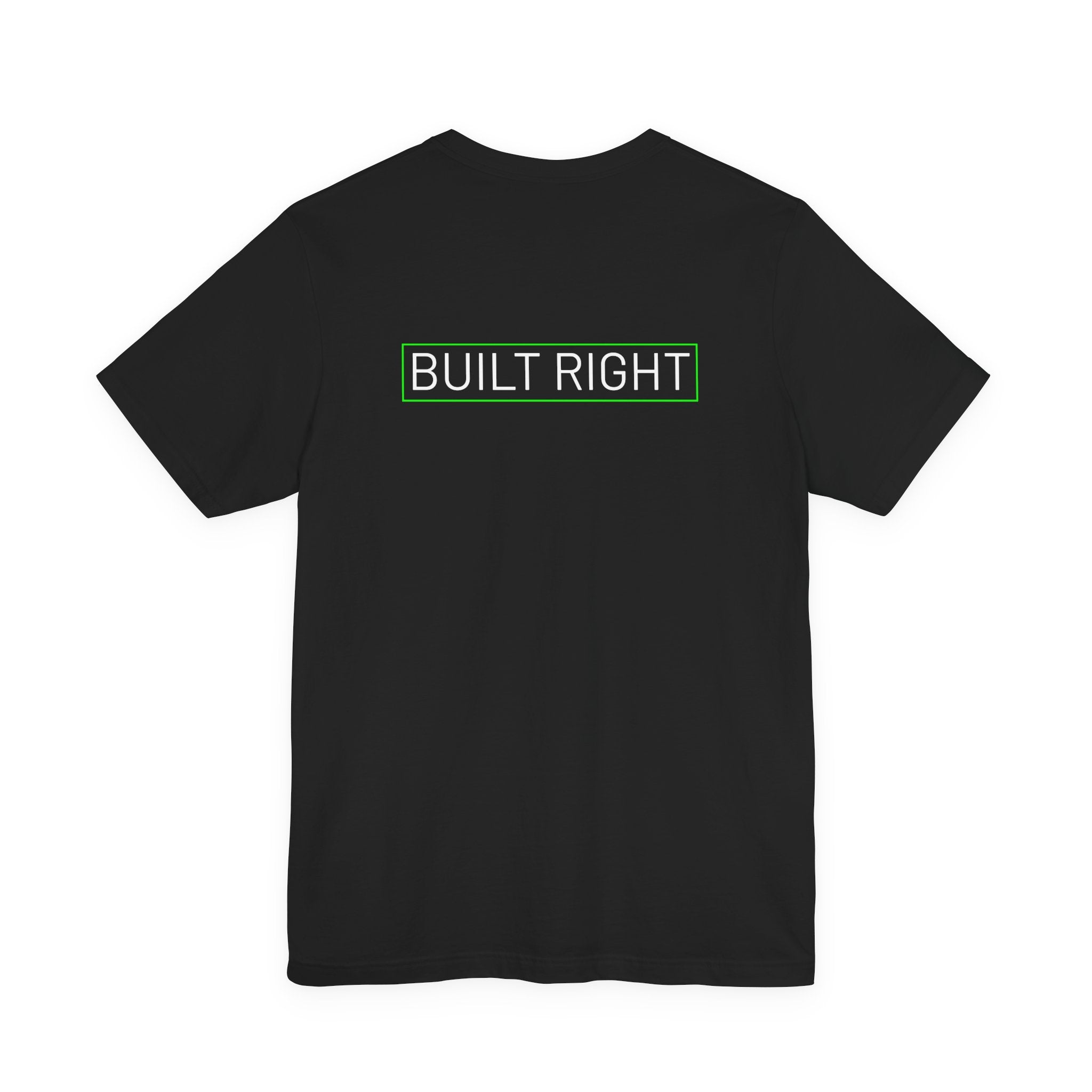 Built Right / Tapered fit Snug on shoulders and arms