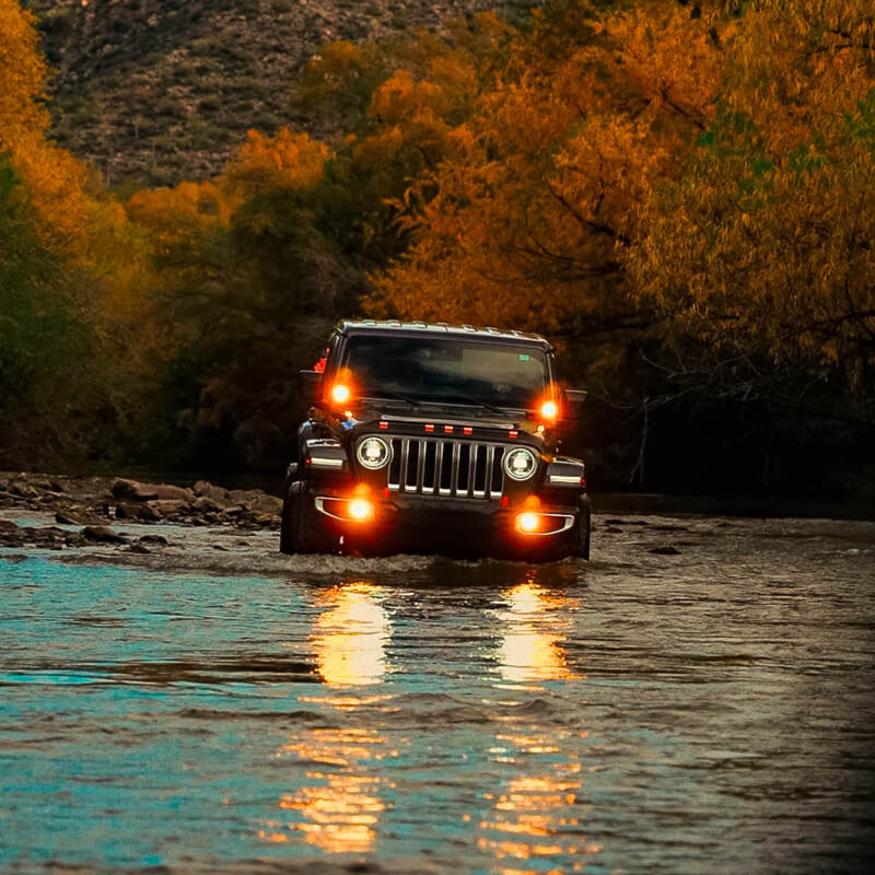 Nacho Lighting Jeep JL/JT Nacho SAE Only Plug N Play Fog Light Kit (Bumper Kit) - Amber