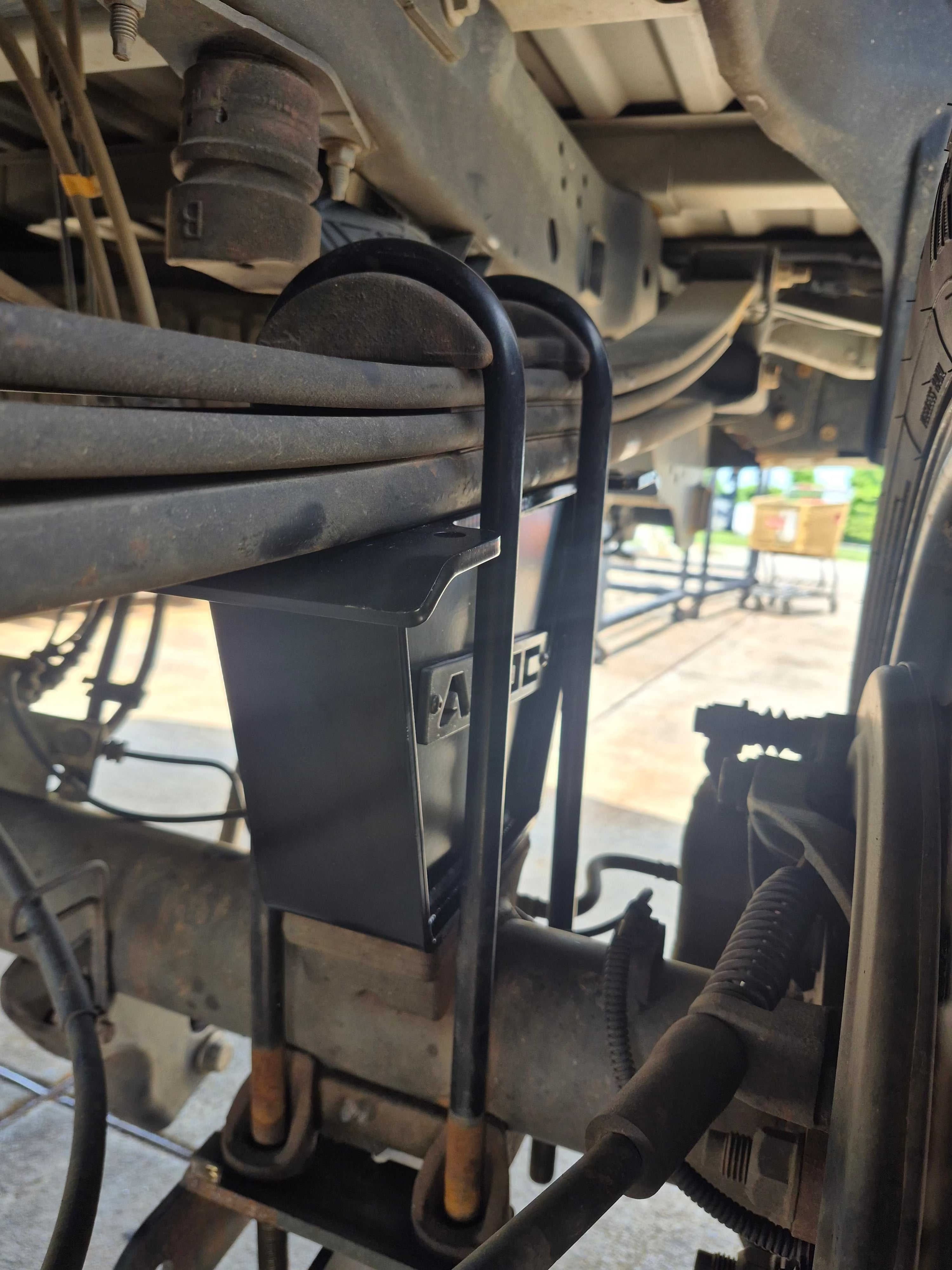 2004-2025 Ford F-150 rear lift blocks with integrated bump stops and compound taper design in multiple sizes
