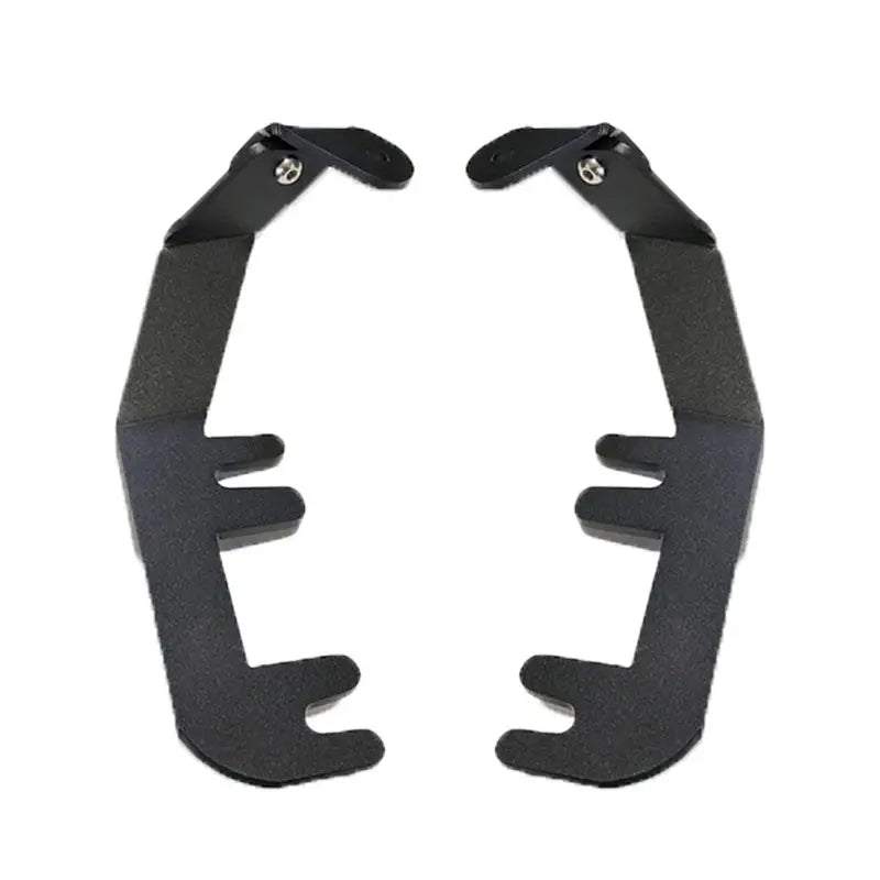 2013-2020 Chevrolet Colorado GMC Canyon hood ditch light mounts installed on vehicle hood hinges