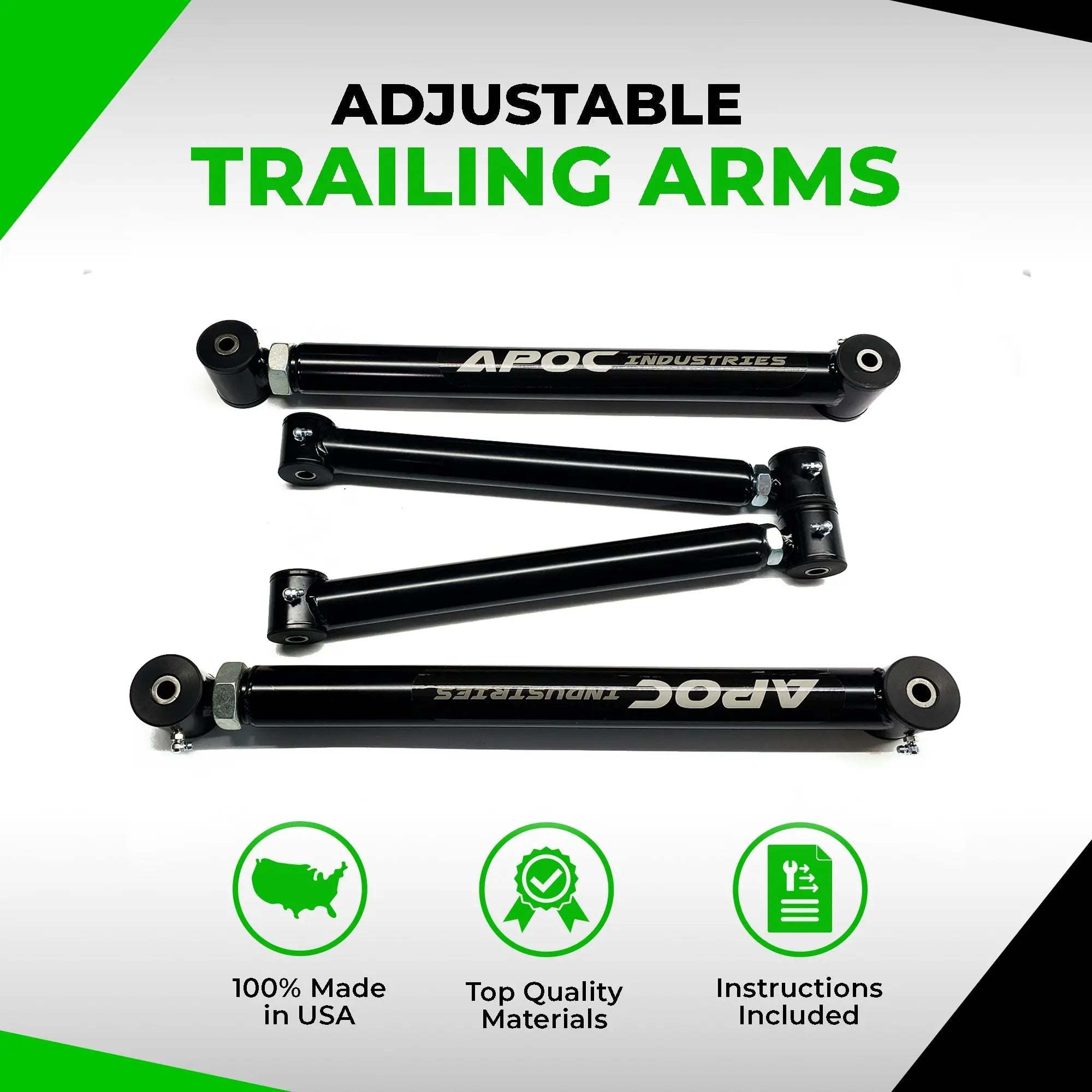 1999-2014 GMC Yukon rear adjustable control arms heavy-duty suspension upgrade with polyurethane bushings