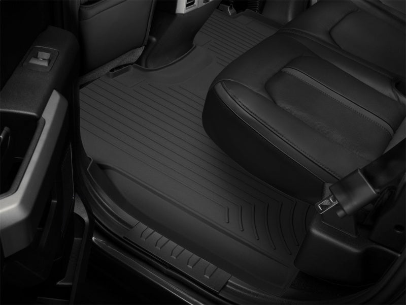 WeatherTech 15+ Ford F-150 (Supercrew w/ 1st Row Bucket Seats) Rear FloorLiners HP - Black