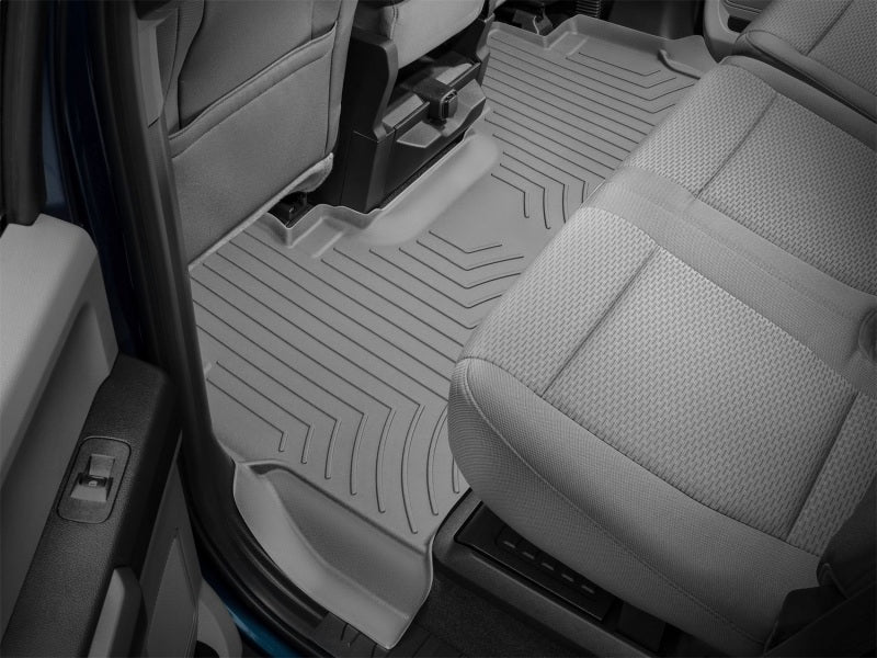 WeatherTech 2017+ Ford F-250/F-350/F-450/F-550 Rear FloorLiner HP - Grey