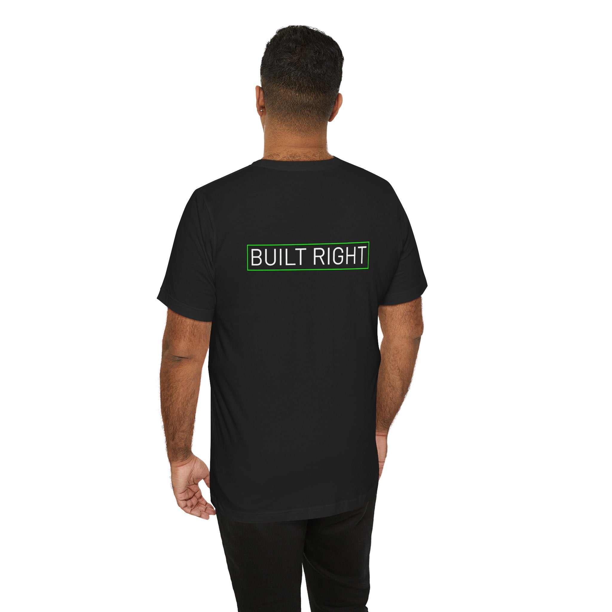 Built Right / Tapered fit Snug on shoulders and arms