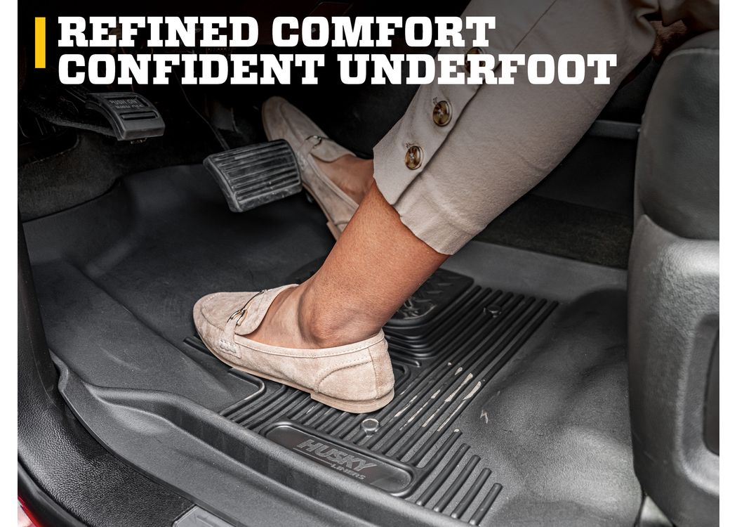 Husky Liners 2015-2017 Ford F-250 SuperDuty Crew Cab X-Act Contour Black Front Floor Liners