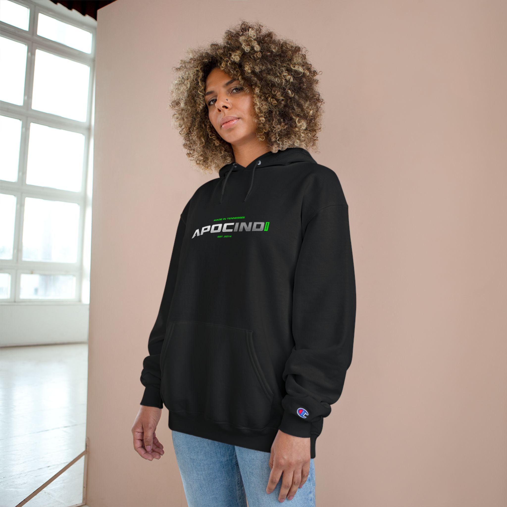 Champion Hoodie — Apocino Logo Streetwear Hoodie