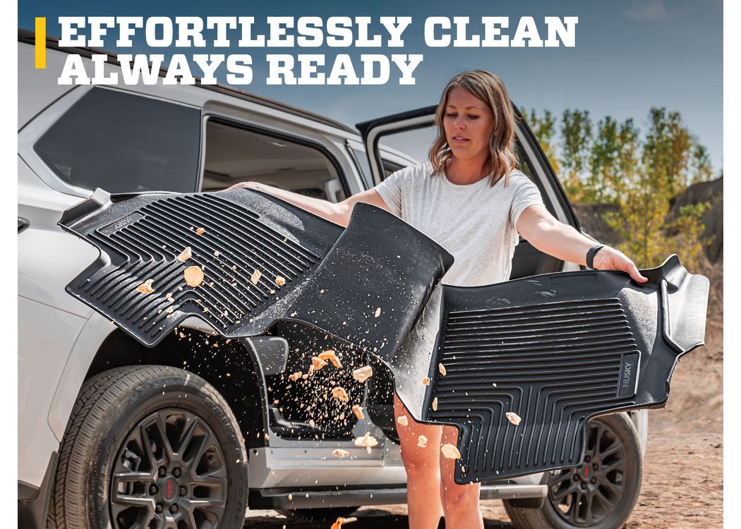 Husky Liners 2015-2023 Ford F-150 SuperCab WeatherBeater Black 2nd Seat Floor Liner Husky Liners