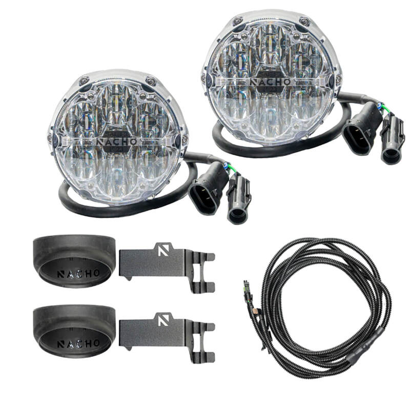 Nacho Lighting Toyota Nacho SAE Only Plug N Play Fog Light Kit - White