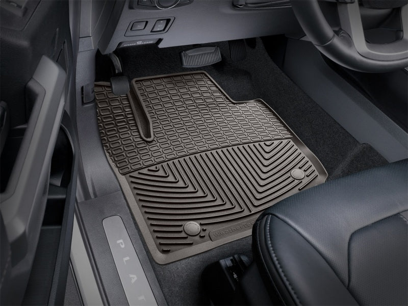 WeatherTech 2017+ Ford F-250/F-350/F-450/F550 (Crew Cab & SuperCab) Front Rubber Mats - Cocoa