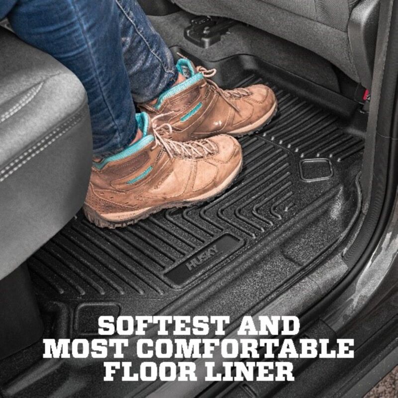 Husky Liners 08-22 Toyota Sequoia X-Act Contour Black 2nd Seat Floor Liners (w/o Second Row)