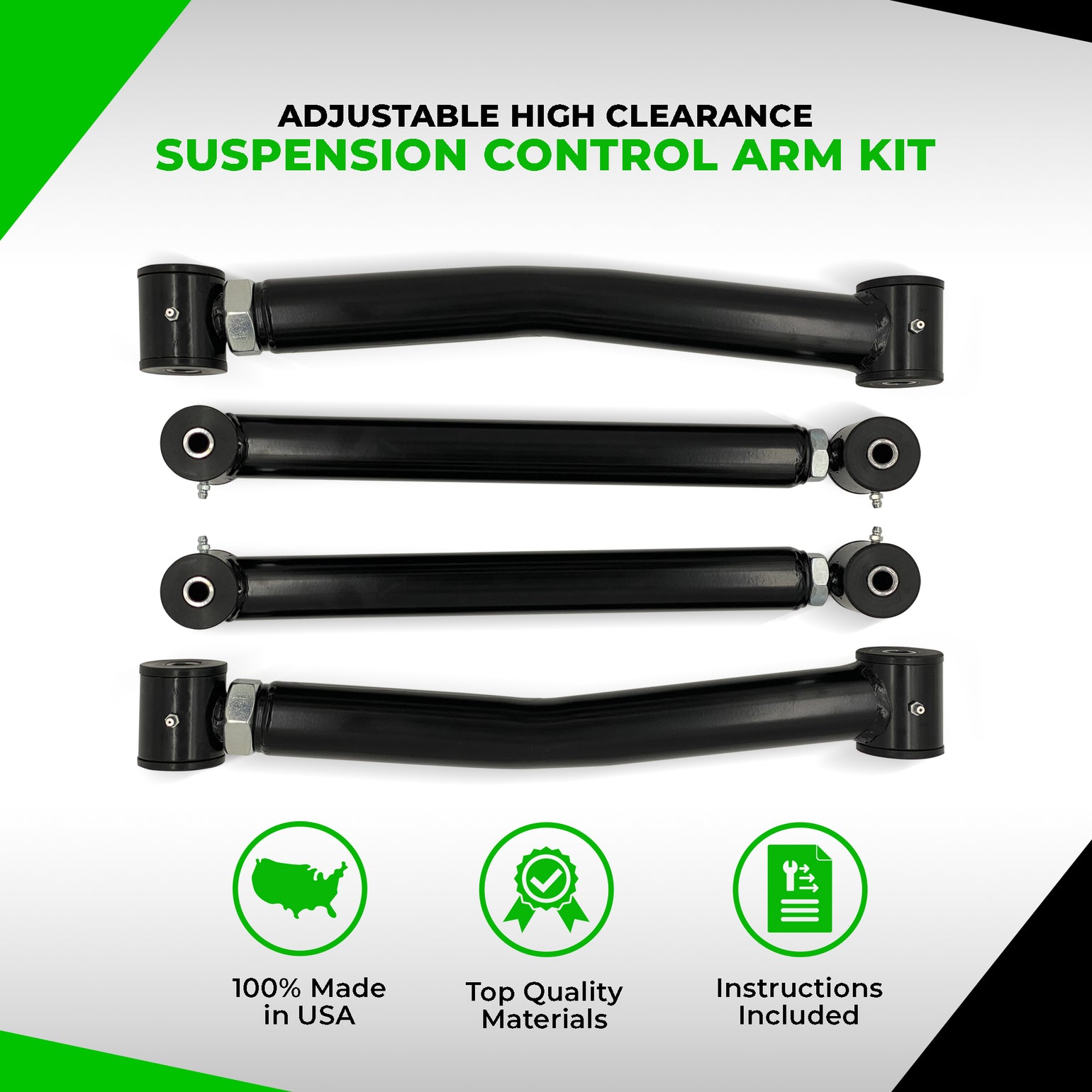 2000-2001 Dodge Ram 1500 High Clearance Adjustable Control Arms - Apoc Industries